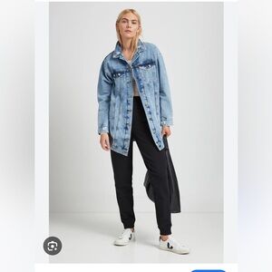 Marcella NYC Rio Oversized Denim Jacket Baggy Long Size XS - Medium